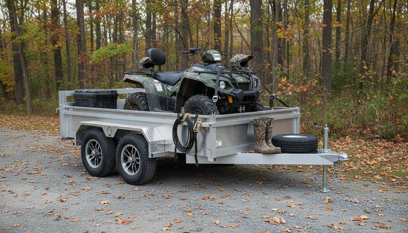 Remorque WALKYRIE en aluminium pour loisirs motoris&eacute;s